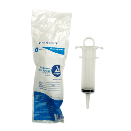 DYNAREX Enteral Feeding Syringe (60cc) for Pole Bag - Non-Sterile 4264